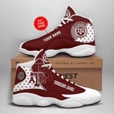 Texas A&M Aggies Air Jordan 13 Custom Sneakers For Fans JD13114
