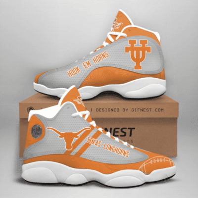 Texas Longhorns Air Jordan 13 Custom Sneakers For Fans JD13106