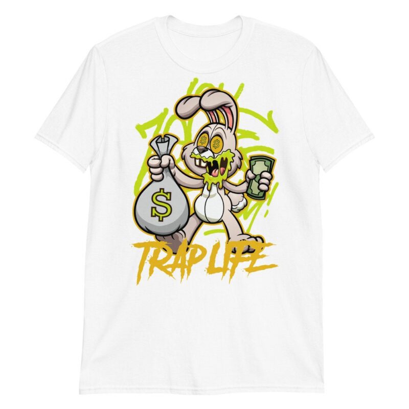 Trap Rabbit Sneaker Shirt Made to Match Air Jordan 1 Retro High OG Volt Gold 3