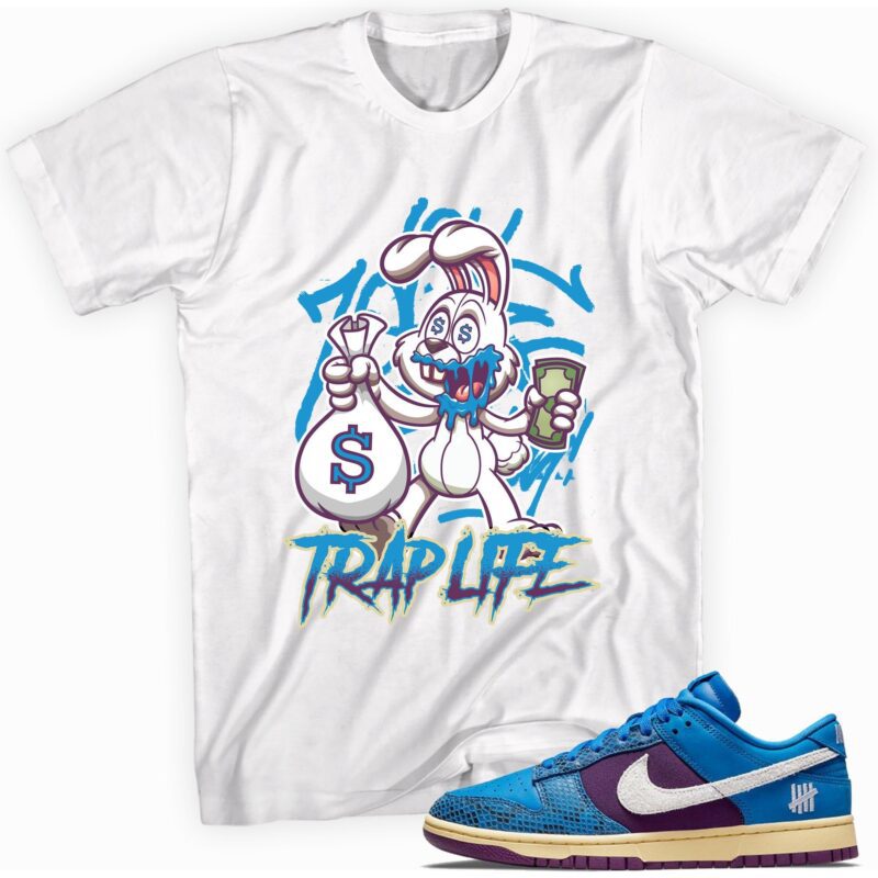 Trap Rabbit T-Shirt Made For Dunk Low Undefeated 5 On It Dunk vs. AF1