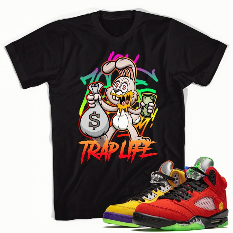 Trap Rabbit T-Shirt Made to Match Air Jordan 5 Retro What The