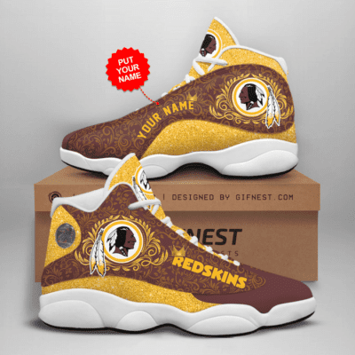 Washington Redskins Air Jordan 13 Custom Sneakers For Fans JD13196
