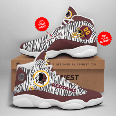 Washington Redskins Air Jordan 13 Custom Sneakers For Fans JD13197