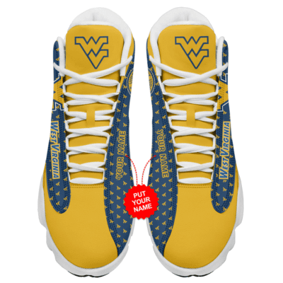 West Virginia Mountaineers Air Jordan 13 Custom Sneakers For Fans JD13092 5 West Virginia Mountaineers Air Jordan 13 Custom Sneakers For Fans JD13092 5