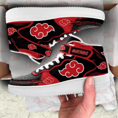 Akatsuki Sneakers Air Mid Custom Anime Shoes for Otaku 3