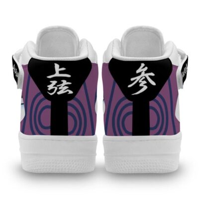 Akaza Sneakers Air Mid Custom Anime Demon Slayer Shoes for Otaku 2
