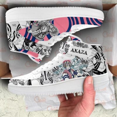 Akaza Sneakers Air Mid Demon Slayer Anime Shoes Mix Manga 3