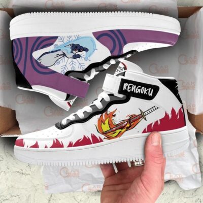 Akaza and Rengoku Sneakers Air Mid Custom Anime Demon Slayer Shoes 3