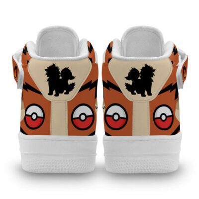 Arcanine Sneakers Air Mid Custom Pokemon Anime Shoes for Otaku 2