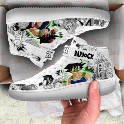 Bardock Sneakers Air Mid Custom Dragon Ball Anime Shoes Mix Manga 3