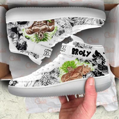 Broly Sneakers Air Mid Custom Dragon Ball Anime Shoes Mix Manga 3