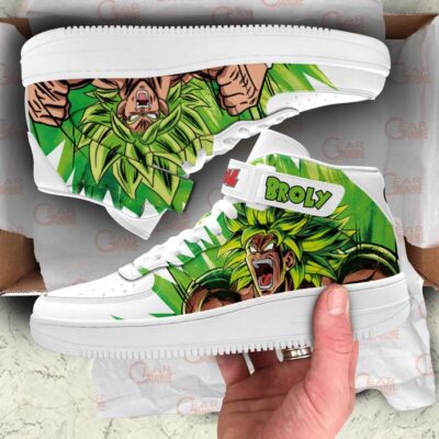 Broly Sneakers Air Mid Custom Dragon Ball Anime Shoes for Otaku 3