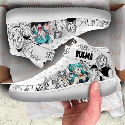 Bulma Sneakers Air Mid Custom Dragon Ball Anime Shoes Mix Manga 3