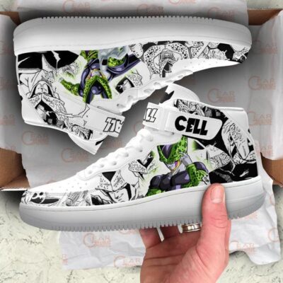 Cell Sneakers Air Mid Custom Dragon Ball Anime Shoes Mix Manga 3