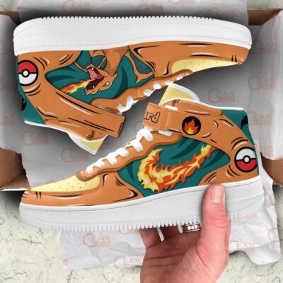 Charizard Sneakers Air Mid Pokemon Anime Shoes for Otaku 3