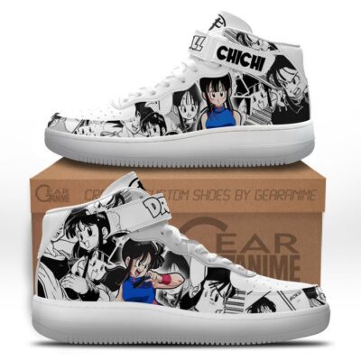 Chi Chi Sneakers Air Mid Custom Dragon Ball Anime Shoes Mix Manga