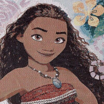 Disney's Moana "Island Girl" Woven Tapestry Throw Blanket 2 Disneys Moana Island Girl Woven Tapestry Throw Blanket 2