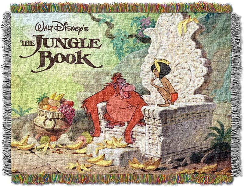 Disney's The Jungle Book "King Louie" Woven Tapestry Throw Blanket