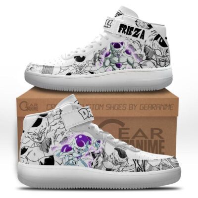 Frieza Sneakers Air Mid Custom Dragon Ball Anime Shoes Mix Manga