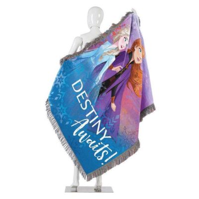 Frozen 2 Destiny Awaits Woven Tapestry Throw Blanket 4