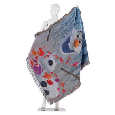 Frozen 2 In The Leaves Woven Tapestry Throw Blanket 4