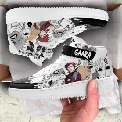 Gaara Sneakers Air Mid Custom Anime Shoes Mix Manga for Otaku 3