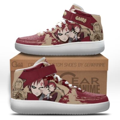 Gaara Sneakers Air Mid Custom NRT Anime Shoes