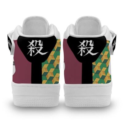 Giyu Tomioka Sneakers Air Mid Custom Anime Demon Slayer Shoes 2