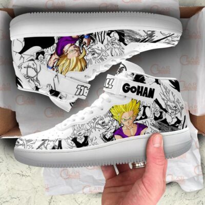 Gohan SSJ Sneakers Air Mid Custom Dragon Ball Anime Shoes Mix Manga 3 Gohan SSJ Sneakers Air Mid Custom Dragon Ball Anime Shoes Mix Manga 3