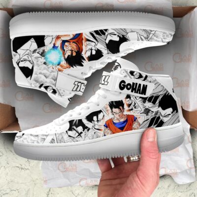 Gohan Sneakers Air Mid Custom Dragon Ball Anime Shoes Mix Manga 3