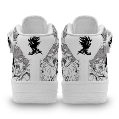 Goku God Sneakers Air Mid Custom Dragon Ball Anime Shoes Mix Manga 2