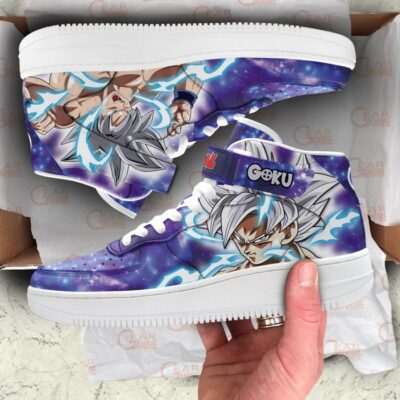 Goku Ultra Instinct Sneakers Air Mid Custom Dragon Ball Anime Shoes for Otaku 3