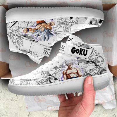 Goku Ultra Instinct Sneakers Air Mid Dragon Ball Anime Shoes Mix Manga 3