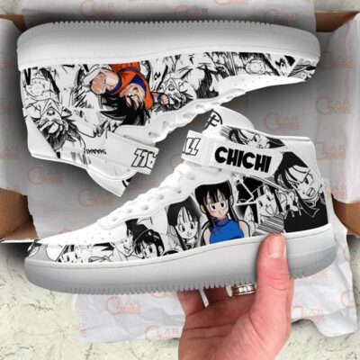 Goku and Chi Chi Sneakers Air Mid Dragon Ball Anime Shoes Mix Manga 3 Goku and Chi Chi Sneakers Air Mid Dragon Ball Anime Shoes Mix Manga 3