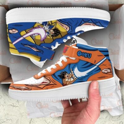 Goku and Vegeta Ki Blast Sneakers Air Mid Custom Dragon Ball Anime Shoes 3 Goku and Vegeta Ki Blast Sneakers Air Mid Custom Dragon Ball Anime Shoes 3