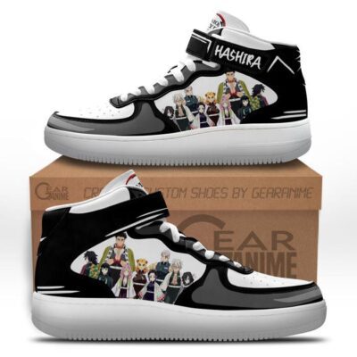 Hashira Team Sneakers Air Mid Custom Anime Demon Slayer Shoes