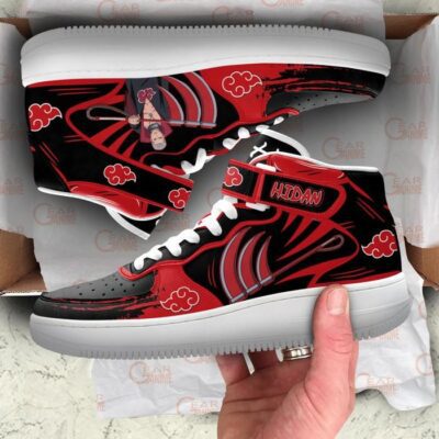 Hidan Sneakers Air Mid Custom Anime Akatsuki Shoes for Otaku 3