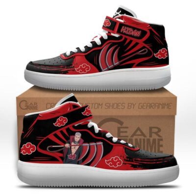 Hidan Sneakers Air Mid Custom Anime Akatsuki Shoes for Otaku