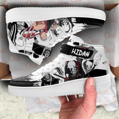 Hidan Sneakers Air Mid Custom Anime Shoes Mix Manga for Otaku 3