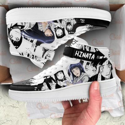 Hinata Hyuga Sneakers Air Mid Custom Anime Shoes Mix Manga 3