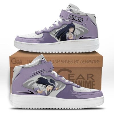 Hinata Hyuga Sneakers Air Mid Custom Anime Shoes for Otaku