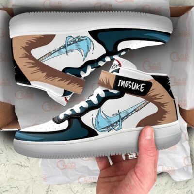Inosuke Sneakers Air Mid Custom Anime Demon Slayer Shoes 3