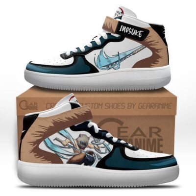 Inosuke Sneakers Air Mid Custom Anime Demon Slayer Shoes