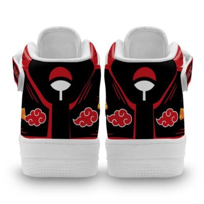 Itachi Uchiha Katon Sneakers Air Mid Custom Akatsuki Anime Shoes 2