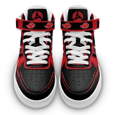 Itachi Uchiha Sneakers Air Mid Custom Akatsuki Anime Shoes 2