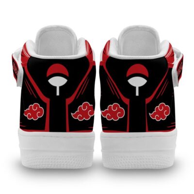 Itachi Uchiha Sneakers Air Mid Custom Akatsuki Anime Shoes 3