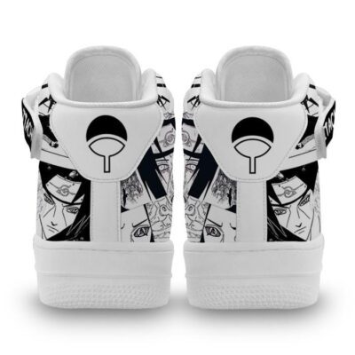 Itachi Uchiha Sneakers Air Mid Custom Anime Shoes Mix Manga 2