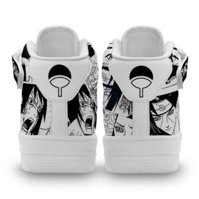 Itachi and Sasuke Sneakers Air Mid Custom Anime Shoes Mix Manga 2