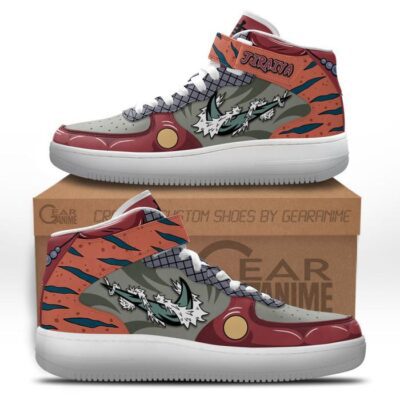 Jiraiya Skills Sneakers Air Mid Custom NRT Anime Shoes for Otaku