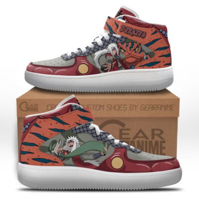 Jiraiya Sneakers Air Mid Custom NRT Anime Shoes for Otaku